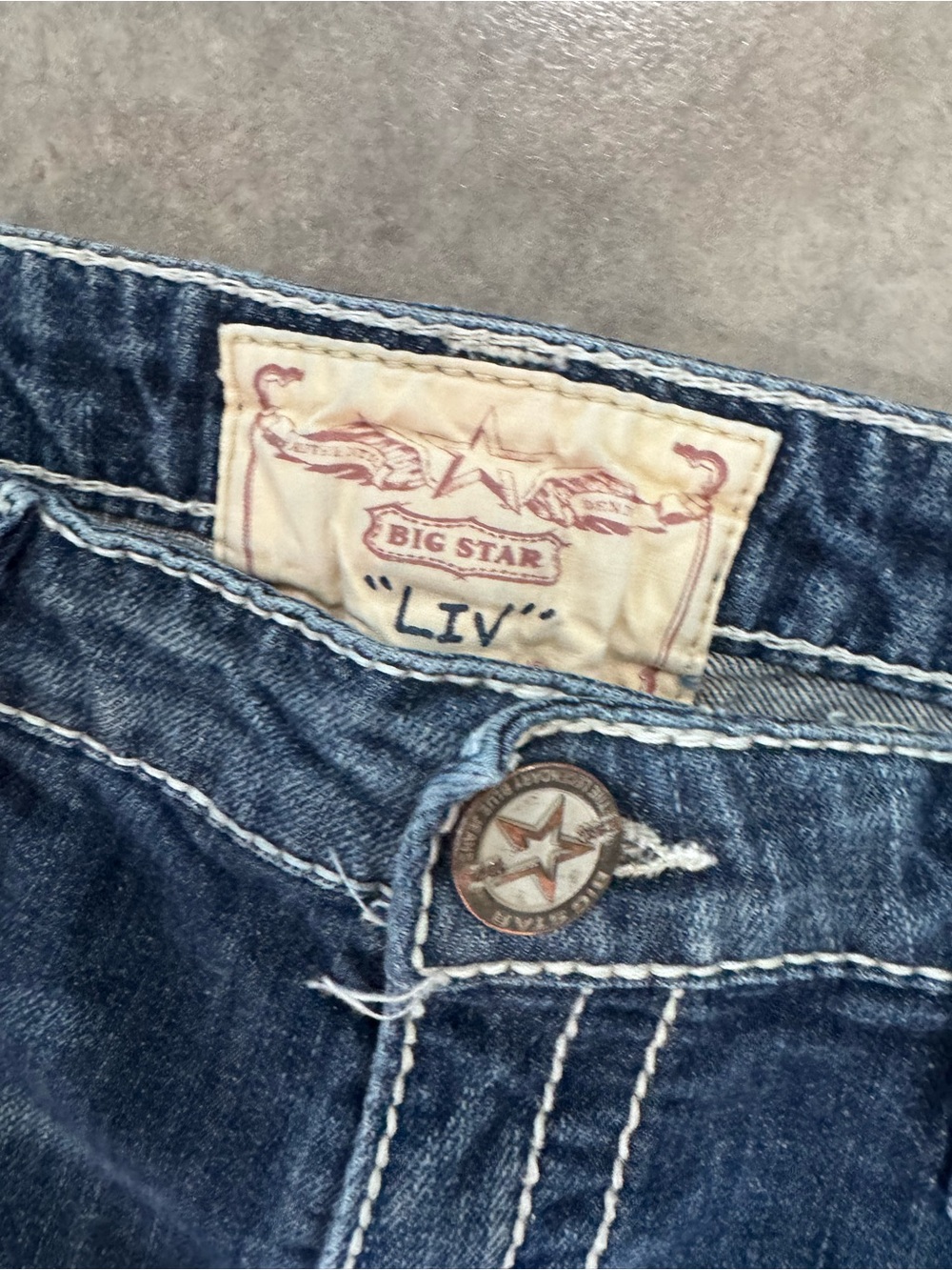 Big Star Liv Dark Wash Capris - Picture 5 of 7